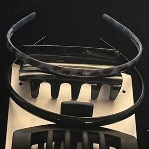 Hair accessories Bundle. of Four: Two Headbands and Two Claw Hair Clips.normcore